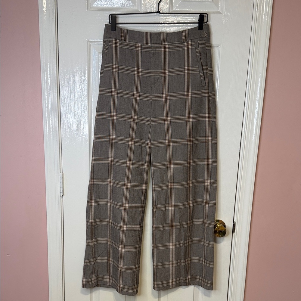 Banana Republic Brown Plaid Trousers